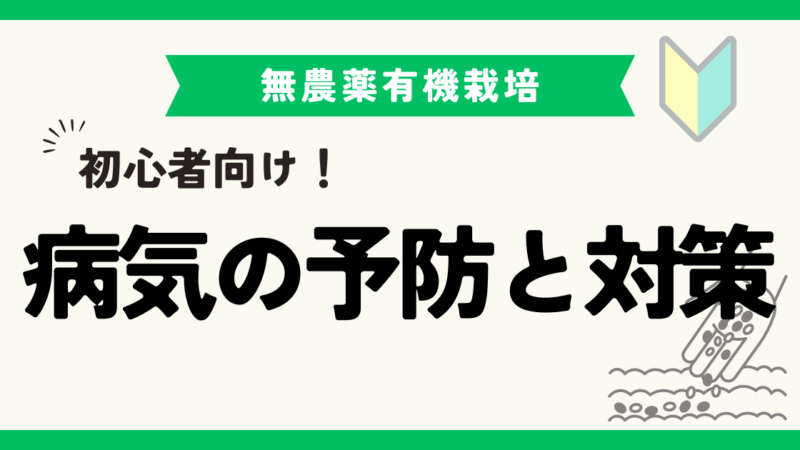 【初心者向け】おいしい無農薬野菜を作るために！病気の予防と対策の最適解！ 